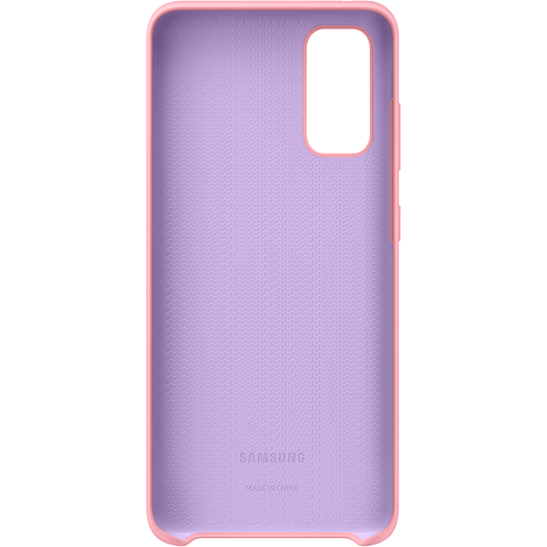Husă din silicon Samsung EF-PG985TP pentru Galaxy S20+, roz
