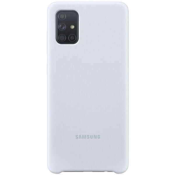 Husa Originala Samsung Galaxy A71 EF-PA715TSEGEU Argintie