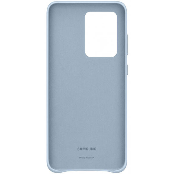 Samsung, husa din piele naturala pentru Samsung Galaxy S20 Ultra (SM-G988F), albastru deschis