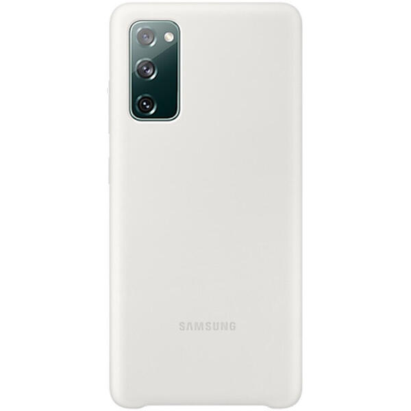 Protectie  spate Silicon Alb pentru Samsung Galaxy S20 FE
