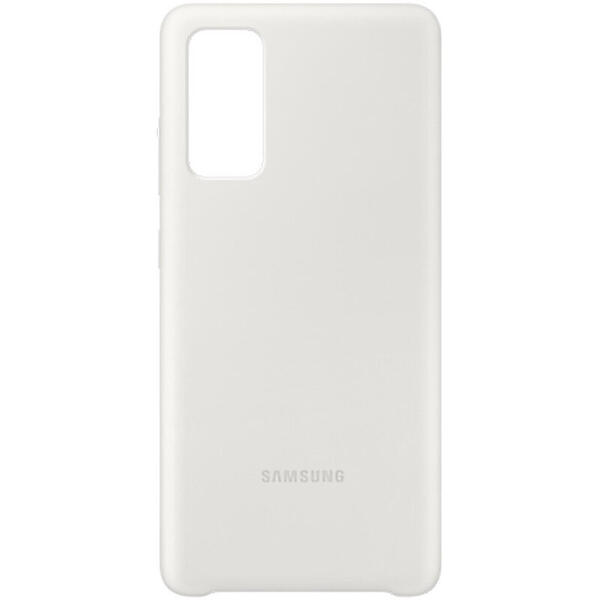 Protectie  spate Silicon Alb pentru Samsung Galaxy S20 FE