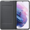 Samsung Husa de protectie tip stand Book Smart LED View Negru pentru Galaxy S21 Plus