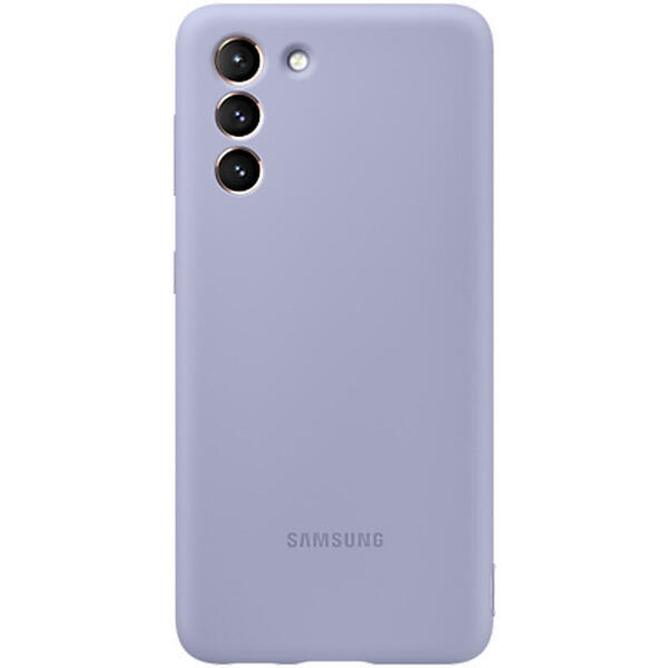 Capac protectie spate Silicone Cover - Violet pentru Samsung Galaxy S21 (G991)