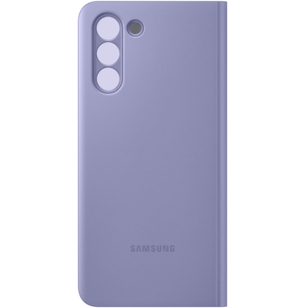 Husa de protectie Samsung Smart Clear View Cover pentru Galaxy S21, Violet