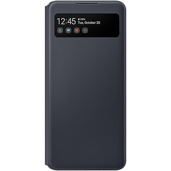 Husa Protectie de tip Book Smart S View Black pentru Samsung Galaxy A42 5G