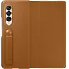 Leather Flip Cover pentru SAMSUNG Galaxy Z Fold3, EF-FF926LAEGWW, Piele, Maro