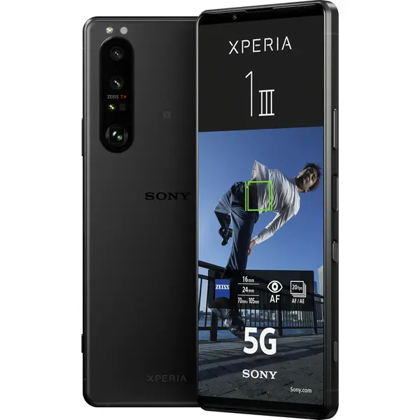 Telefon mobil Sony Xperia 1 III, Dual SIM, 12GB RAM, 256GB, 5G, Black