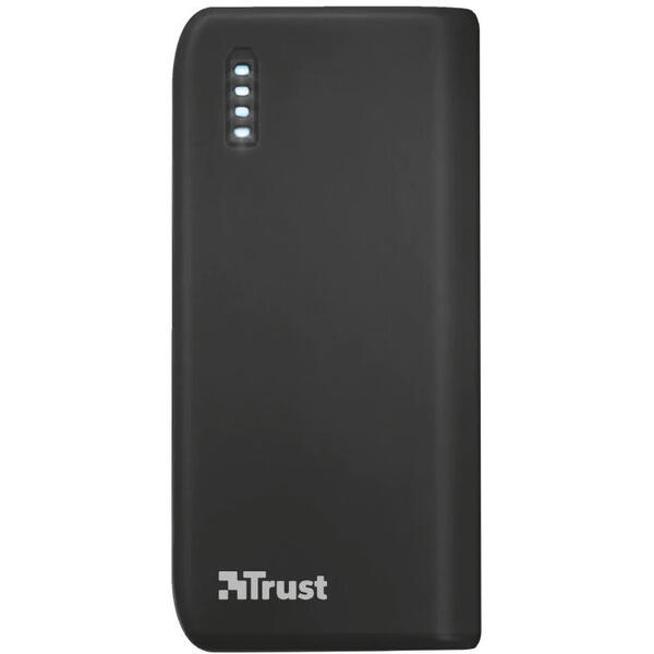 Powerbank Trust Primo 5200mAh, Micro USB, Negru