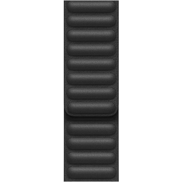 Curea pentru Apple Watch 40mm, Black Leather Link, Large