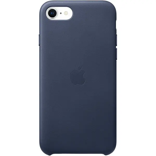 Husa de protectie Apple pentru iPhone SE 2, Piele, Midnight Blue