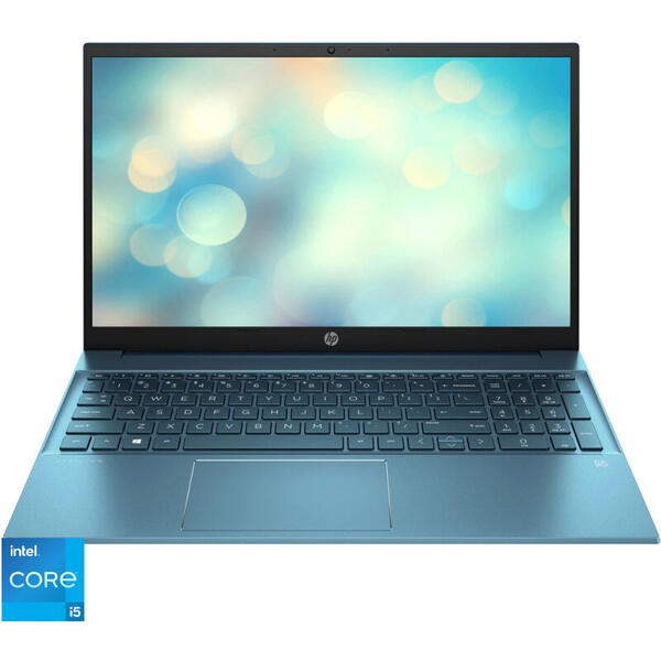 Laptop HP 15.6'' Pavilion , FHD IPS, Procesor Intel® Core™ i5-1135G7 (8M Cache, up to 4.20 GHz), 16GB DDR4, 512GB SSD, Intel Iris Xe, Free DOS, Fog Blue