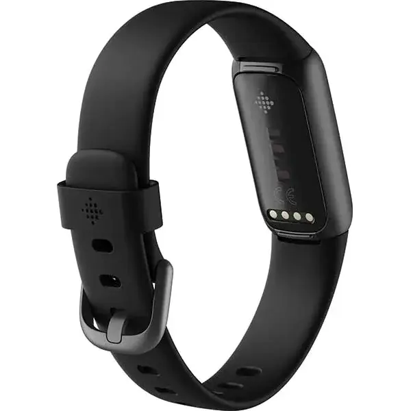 Fitbit Bratara fitness Fitblit Luxe, Android/iOS, silicon, Negru