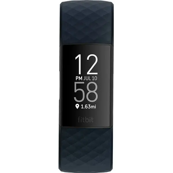 Bratara fitness Fitbit Charge 4, Storm Blue, Black