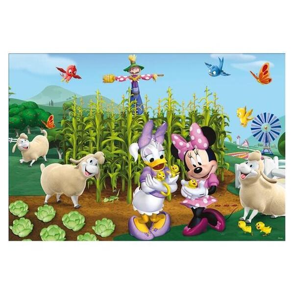 LISCIANI Puzzle de colorat - Minnie si Daisy in gradina (108 piese)