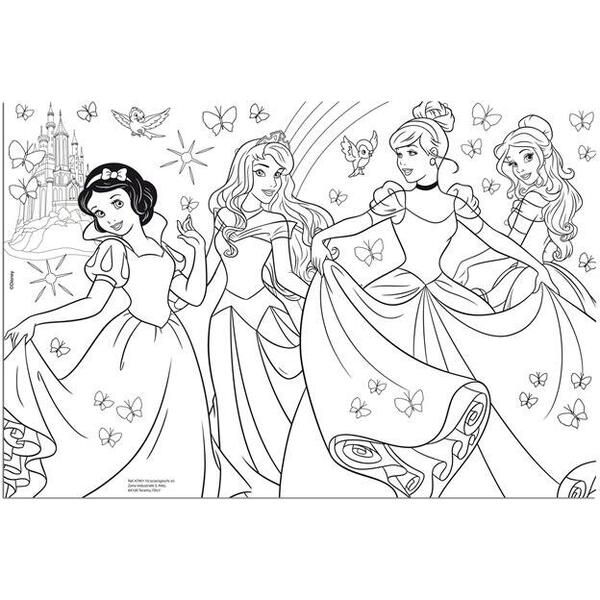LISCIANI Puzzle de colorat - Printese Disney (60 piese)