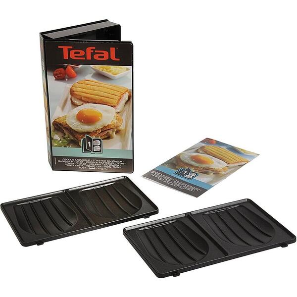 Set de 2 plăci TEFAL Snack Collection no. 1 (Toasted Sandwich - Croque-Monsieur) XA800112