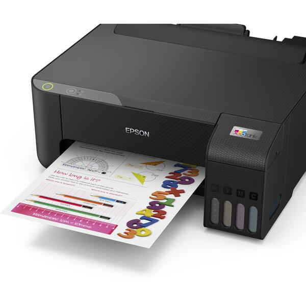 Imprimanta Epson L1210, Inkjet, A4, CISS, 10ppm, Duplex manual, USB, Negru