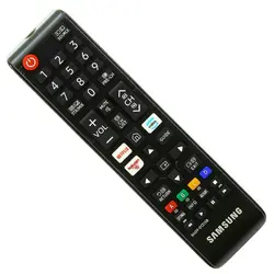 Telecomanda originala Samsung BN59-01315B, 44 butoane, buton Netflix, infrarosu, neagra
