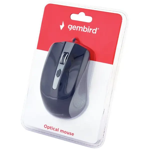 Mouse Gembird MUS-4B-01-GB Black-Grey
