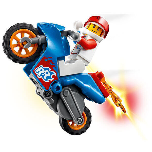 LEGO® LEGO City 60298 Stuntz - Motocicleta de cascadorie racheta, 14 piese