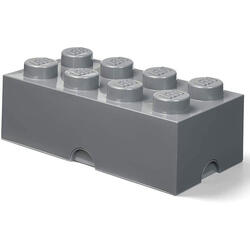 Cutie depozitare LEGO 2x4 gri inchis (40041754)