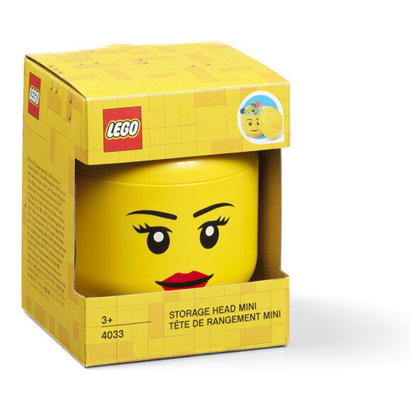 LEGO® Mini cutie depozitare cap minifigurina LEGO fata