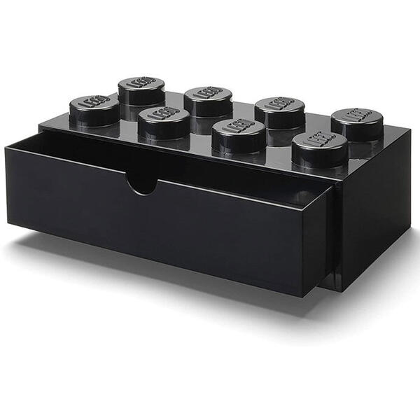LEGO® Sertar de birou LEGO 2x4 negru