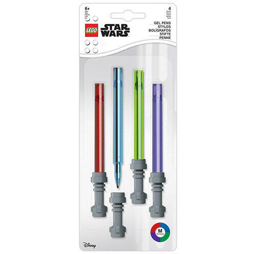 LEGO® Set 4 pixuri colorate cu gel LEGO Star Wars Lightsaber
