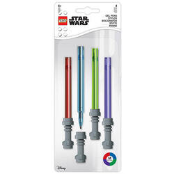Set 4 pixuri colorate cu gel LEGO Star Wars Lightsaber