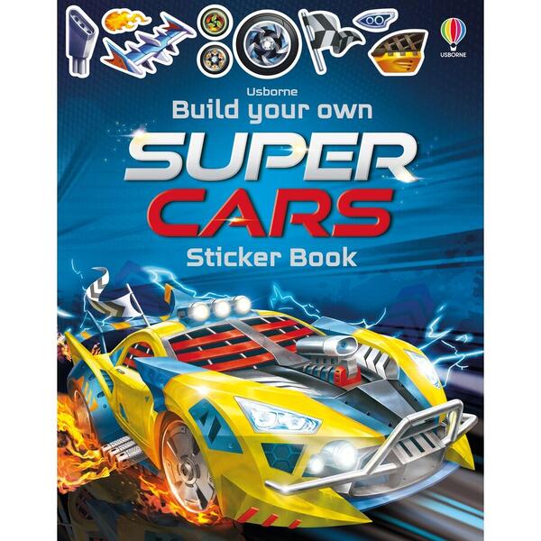 Usborne Build Your Own - Supercars - Sticker book