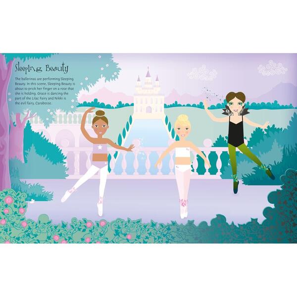 Sticker Dolly Dressing Ballerinas - Carte Usborne 6+