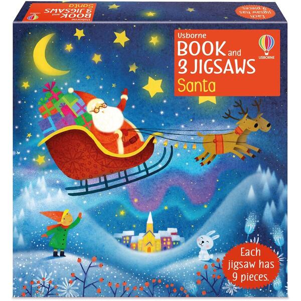 Usborne Santa - Book and 3 Jigsaws