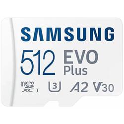 Card memorie Samsung MB-MC512KA/EU EVO Plus (2021), Micro-SDXC, 512GB, UHS-I + Adaptor SD