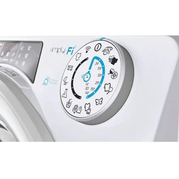 Masina de spalat rufe Candy RO 14104DWME/1-S, 10 kg, Clasa A, 1400 rpm, 16 programe, Wi-Fi, Bluetooth, Motor Inverter, Alb