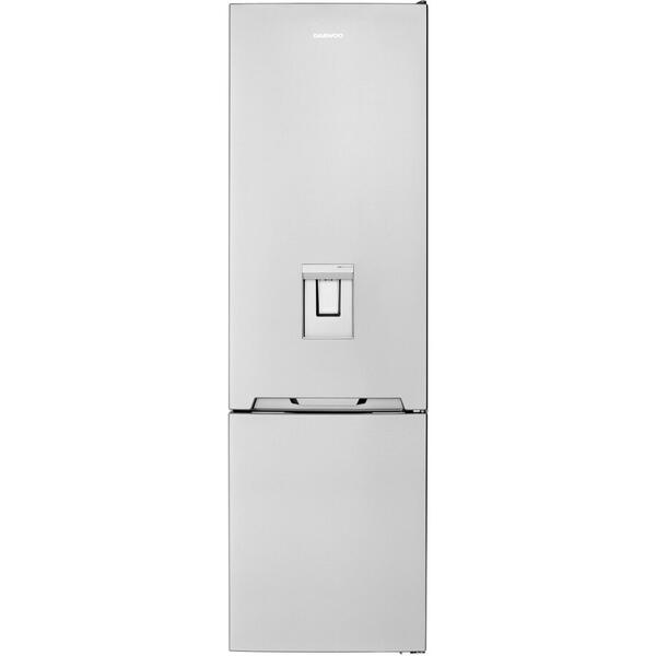 Combina frigorifica Daewoo RN-308RDQM-1, 331 L, Clasa E, No Frost, Smart Cooling, Dispenser apa, Inox