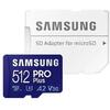 Card memorie Samsung MB-MD512KA/EU,  Micro-SDXC,  PRO Plus (2021),  512GB