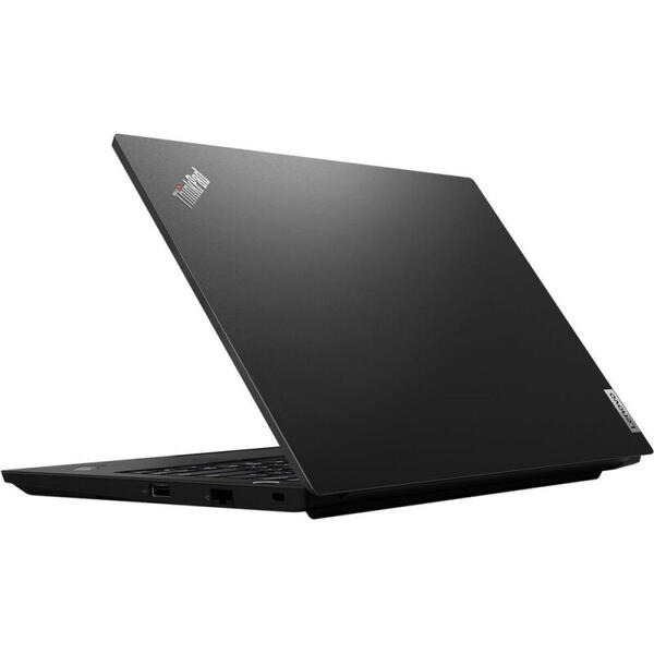Laptop ultraportabil Lenovo ThinkPad E14 Gen 2 cu procesor AMD Ryzen 5 4500U, 14 inch, Full HD, 16GB, 512GB SSD, AMD Radeon Graphics, No OS, Negru