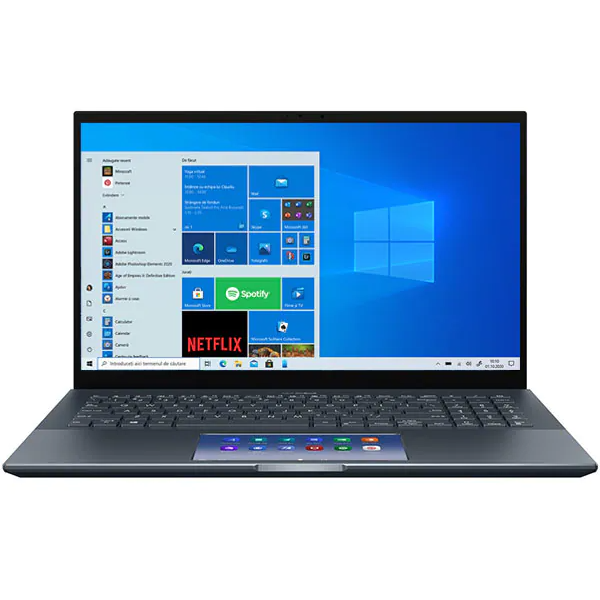 Laptop ASUS ZenBook Pro OLED UX535LI-H2310R, Intel Core i5-10300H, 15.6" 4K UHD Touch, 16GB, SSD 1TB, NVIDIA GeForce GTX 1650 Ti 4GB, Windows 10 Pro, Gri