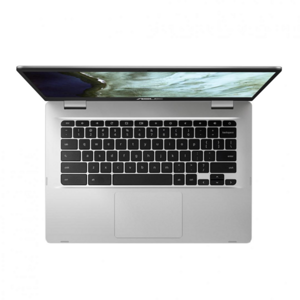 Laptop Asus ChromeBook C423NA, 14" Full HD Touch, Intel Celeron N3350, RAM 4GB, eMMC 64GB, Chrome OS, Argintiu