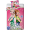 Set lenjerie pat copii Frozen Elsa and Anna 100x135 + 40x60 SunCity FRA576487