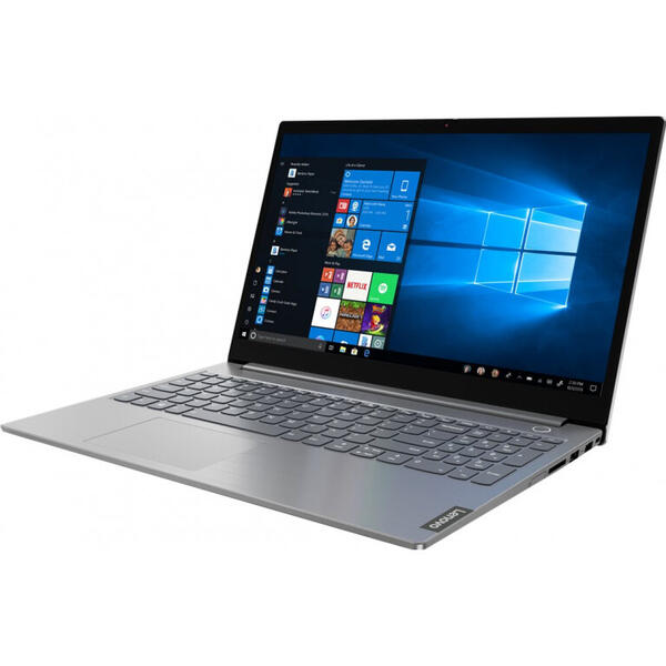Laptop Lenovo ThinkBook 15-IIL, Intel Core i3-1005G1, 15.6", 8GB, SSD 256GB, Intel UHD Graphics, Win10Pro Education, MineralGray
