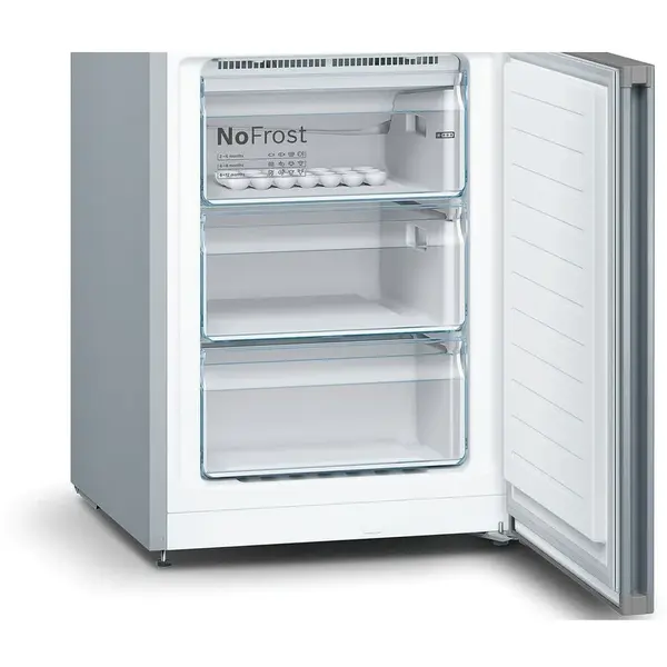 Combina frigorifica Bosch KGN39XI326, 366 l, No Frost, VitaFresh, Iluminare LED, H 203 cm, Inox