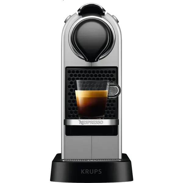 Espressor Nespresso by Krups CitiZ, 19 bari, 1260W, 1L, Argintiu,