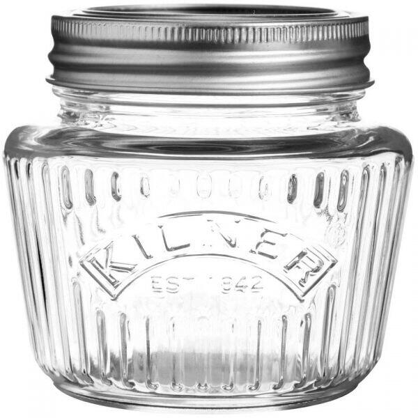 Borcan Kilner Vintage Preserve Jar 0025.706 - 17006141, Capacitate 0.25l, Perfect pentru depozitarea și păstrarea mâncărurilor sănătoase crescute natural, DW safe
