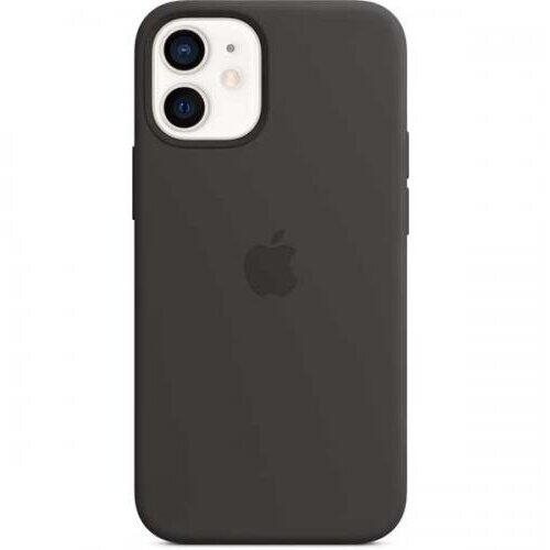 Protectie pentru spate Apple MagSafe Silicone pentru iPhone 12 mini, Black