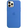 Husa de protectie Apple Silicone Case MagSafe pentru Iphone 12 Pro Max, Capri Blue