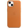 Husa de protectie Apple cu MagSafe pentru iPhone 13, Piele, Golden Brown