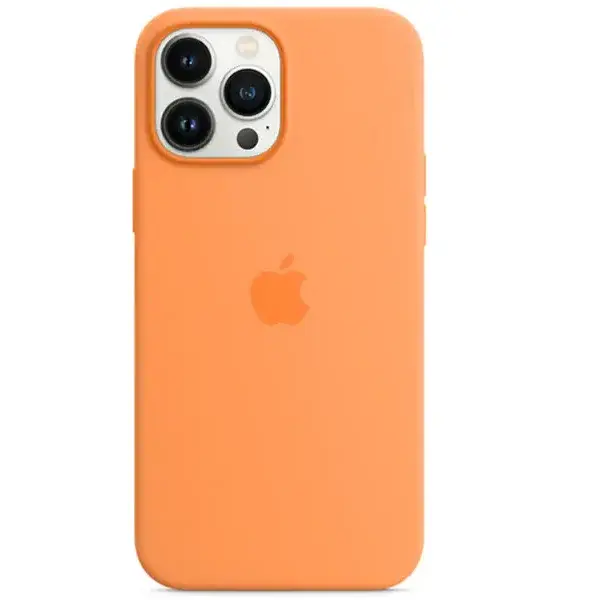 Carcasa Silicone Case cu MagSafe pentru Apple iPhone 13 Pro Max, MM2M3ZM/A, Marigold