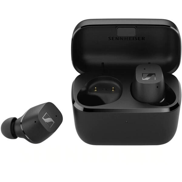 Casti Sennheiser CX True Wireless, Bluetooth, Negru