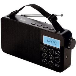 Radio portabil 3 benzi LCD Ceas, Negru